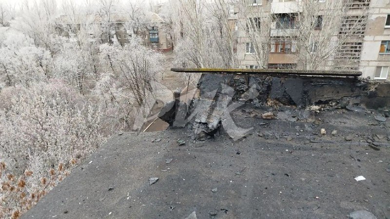 Последствия украинской вооружённой агрессии. Жилой массив «Солнечный»