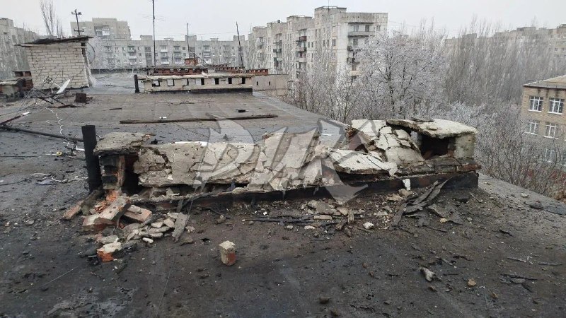 Последствия обстрела Горловки