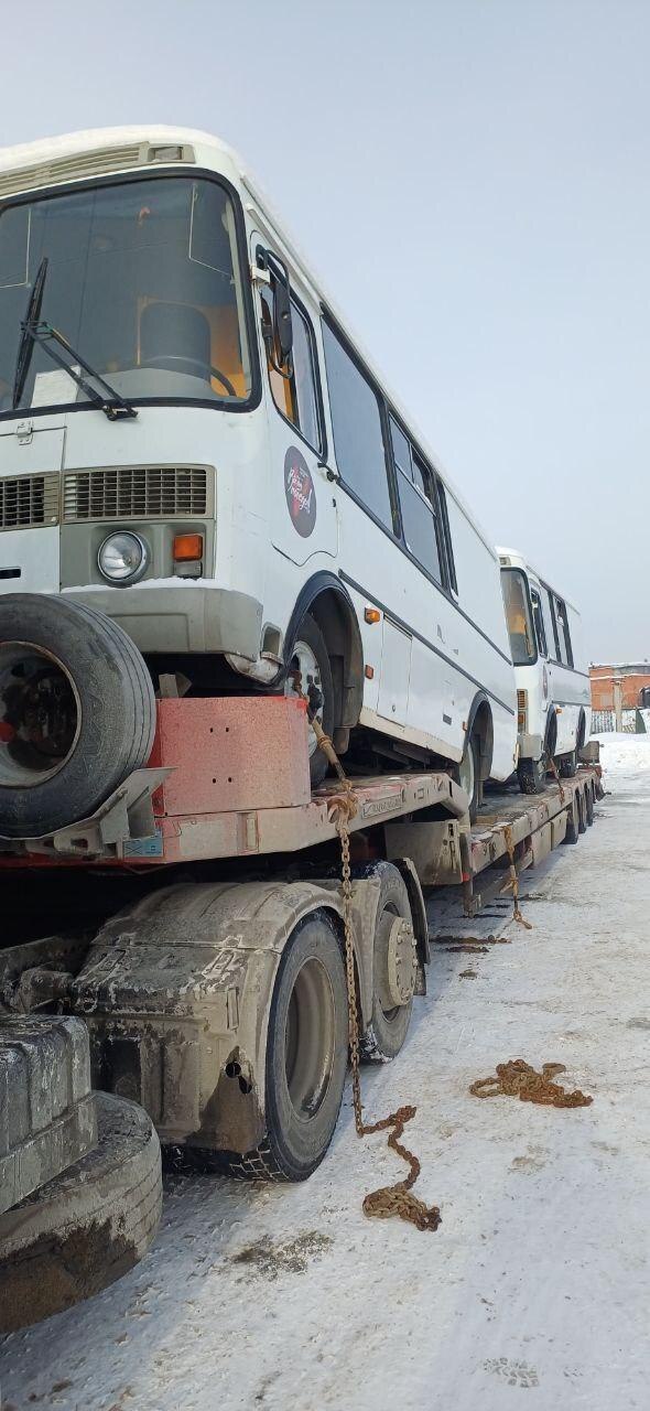 Кузбасс направил автобусы ПАЗ в Горловку