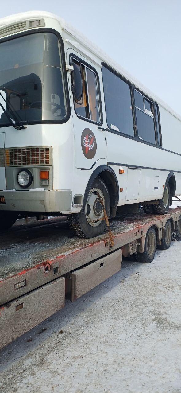 Кузбасс направил автобусы ПАЗ в Горловку