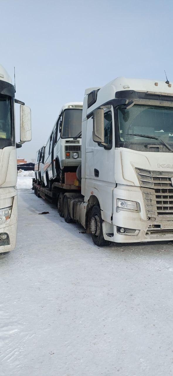 Кузбасс направил автобусы ПАЗ в Горловку