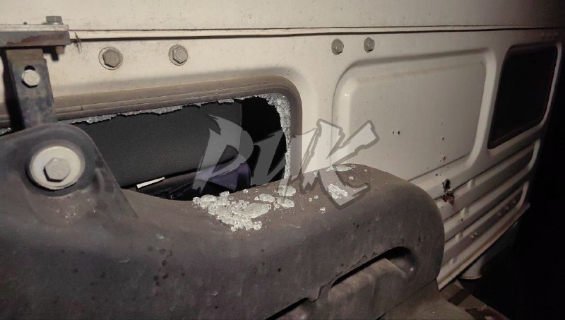 Повреждённая ударом БПЛА ВСУ специализированная техника одной из ресурсоснабжающих организаций Горловки.