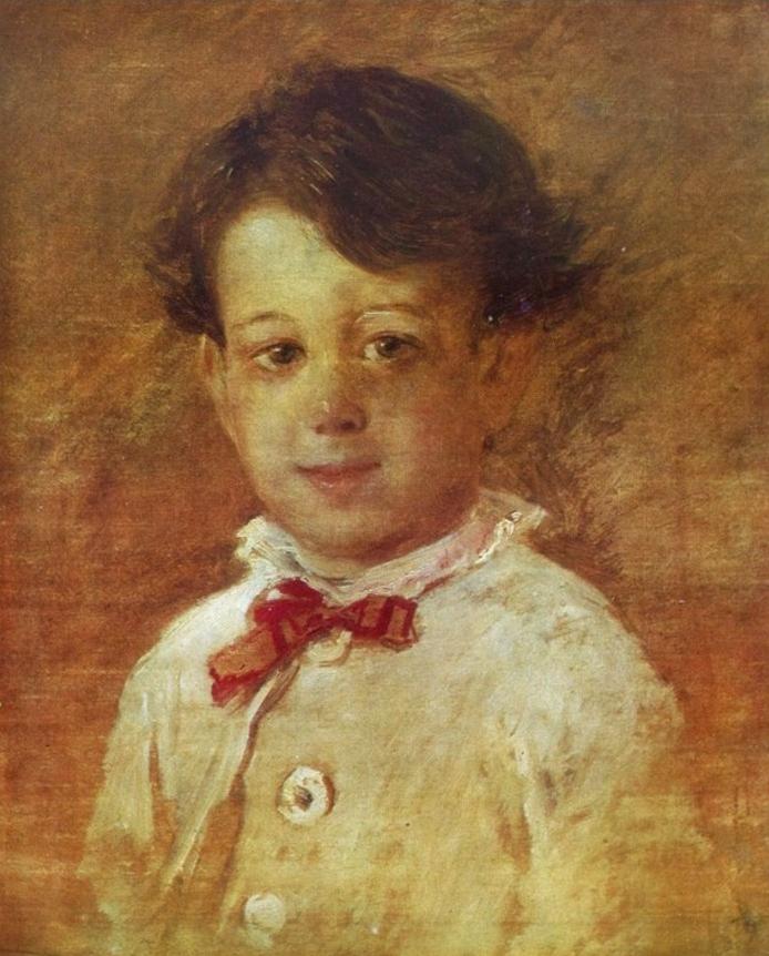 Ге Н.Н. 1831-1894 Портрет мальчика 1878 Холст, масло, Горловский