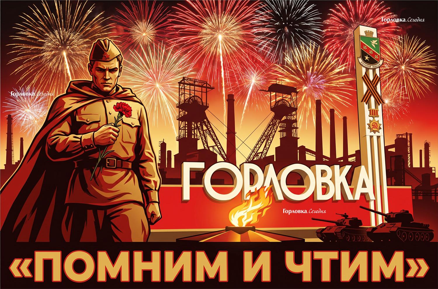 C Днем Великой Победы, непокоренная Горловка!
