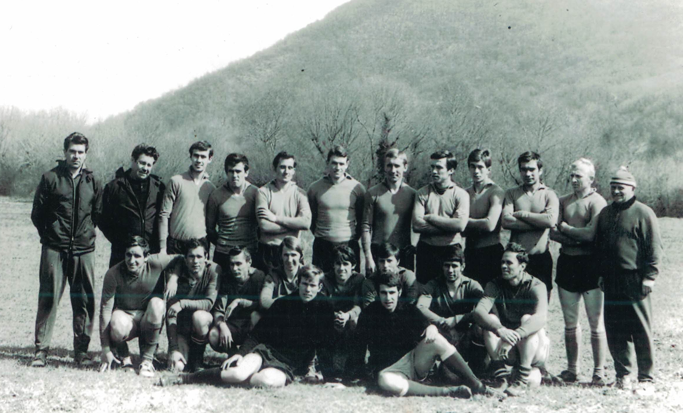 1971 год. Футболисты Шахтёра на предсезонном сборе в станице Лазаревская
