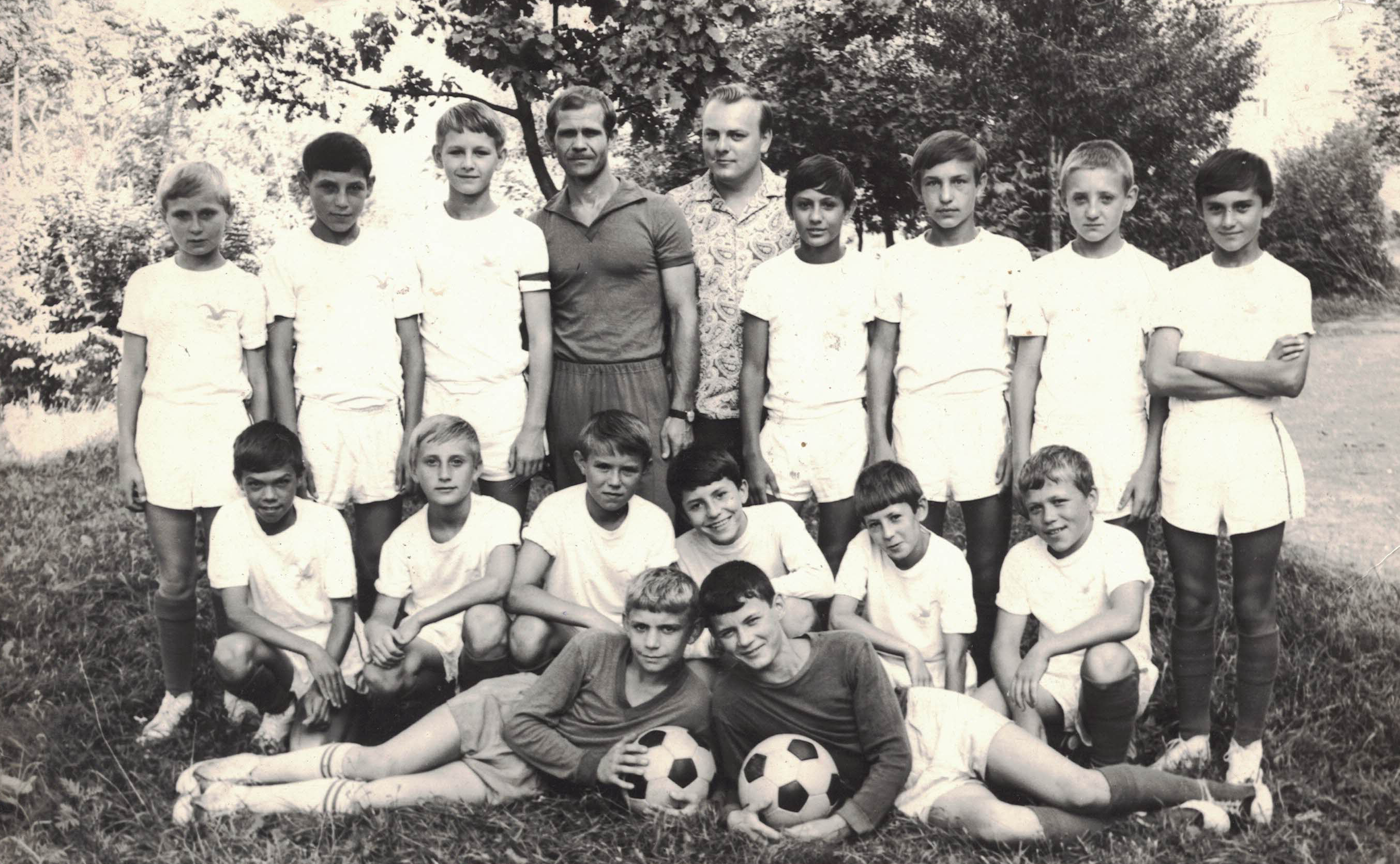 1972 год. Детская горловская футбольная команда Буревестник (ЖЭК 7)