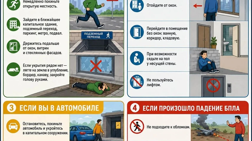 Памятка — угроза атаки БПЛА