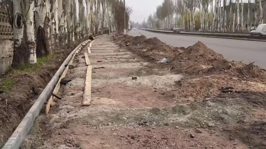 Ремонт дороги в Горловке